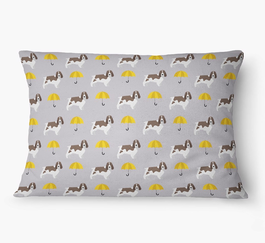 'Umbrella Pattern' - Personalized {breedFullName} Dog Bed