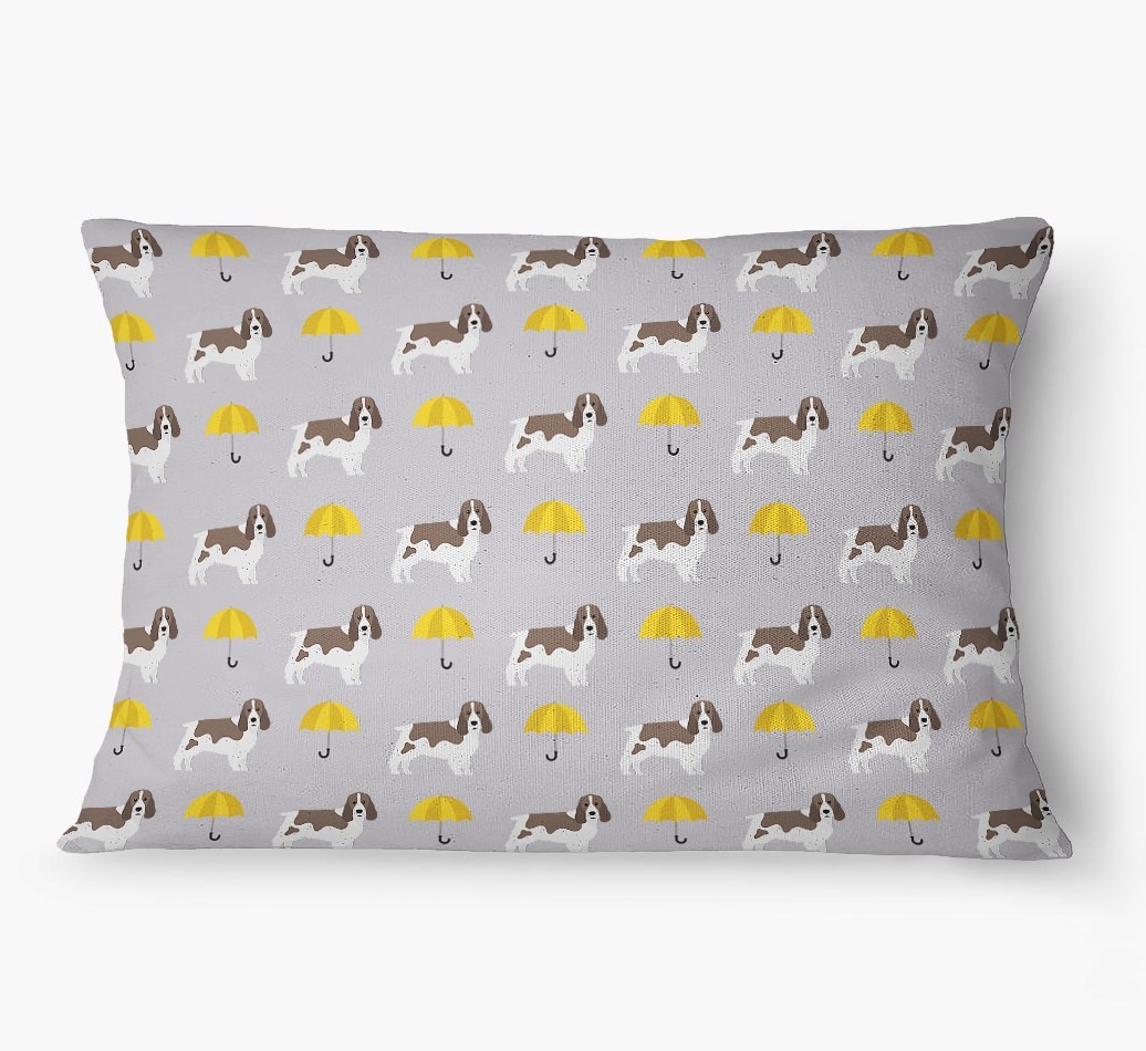 'Umbrella Pattern' - Personalized {breedFullName} Dog Bed