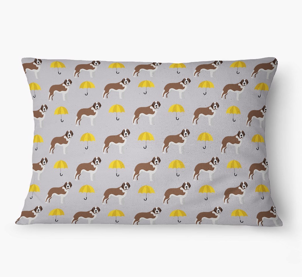 'Umbrella Pattern' - Personalised {breedFullName} Dog Bed