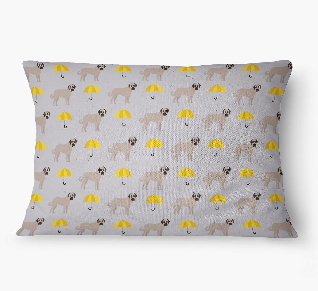 'Umbrella Pattern' - Personalized {breedFullName} Dog Bed