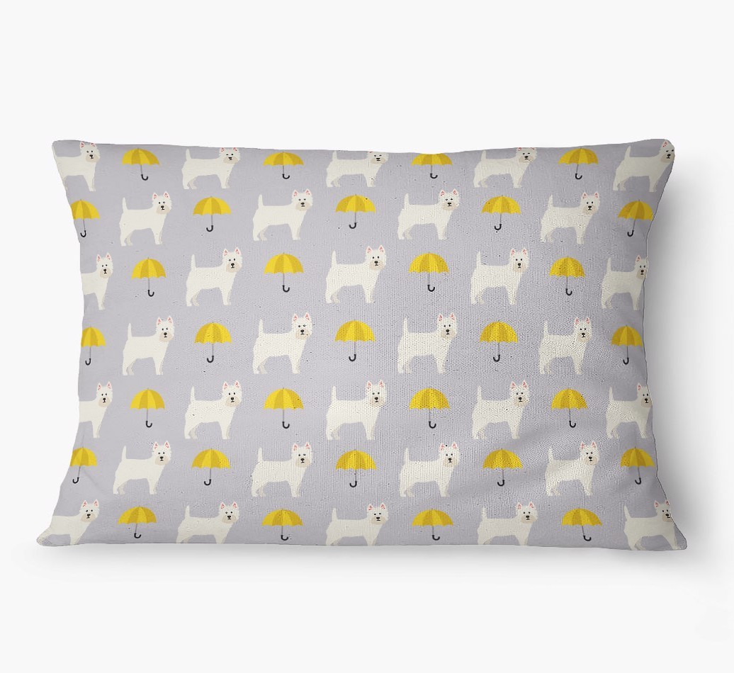 'Umbrella Pattern' - Personalised {breedFullName} Dog Bed