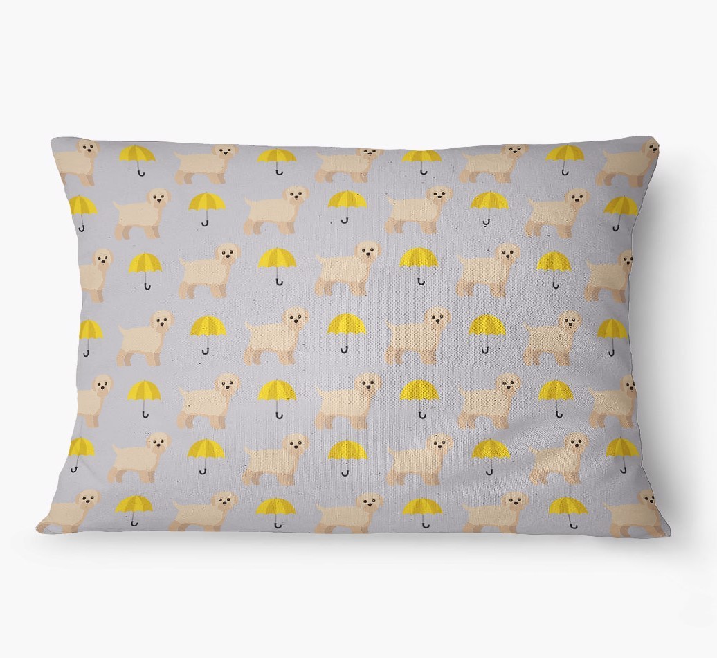 'Umbrella Pattern' - Personalized {breedFullName} Dog Bed