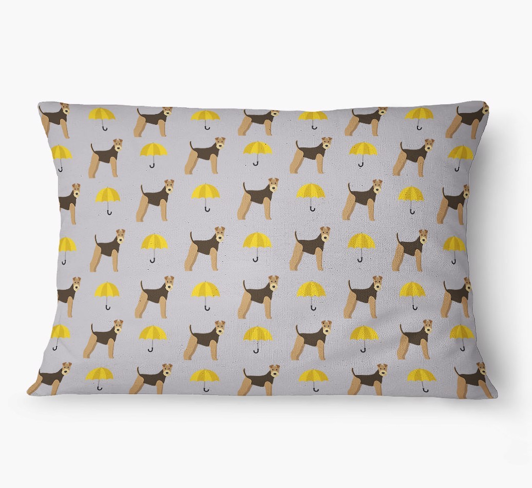 'Umbrella Pattern' - Personalized {breedFullName} Dog Bed