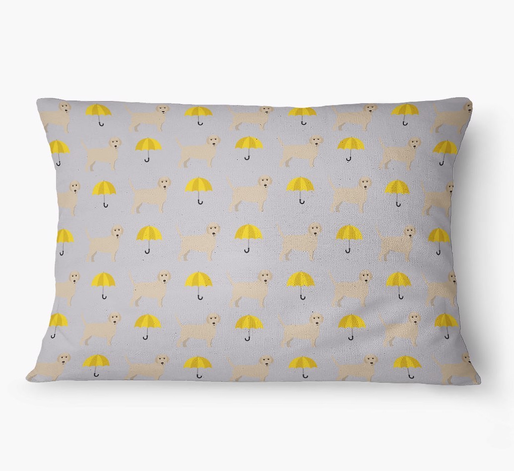 'Umbrella Pattern' - Personalized {breedFullName} Dog Bed