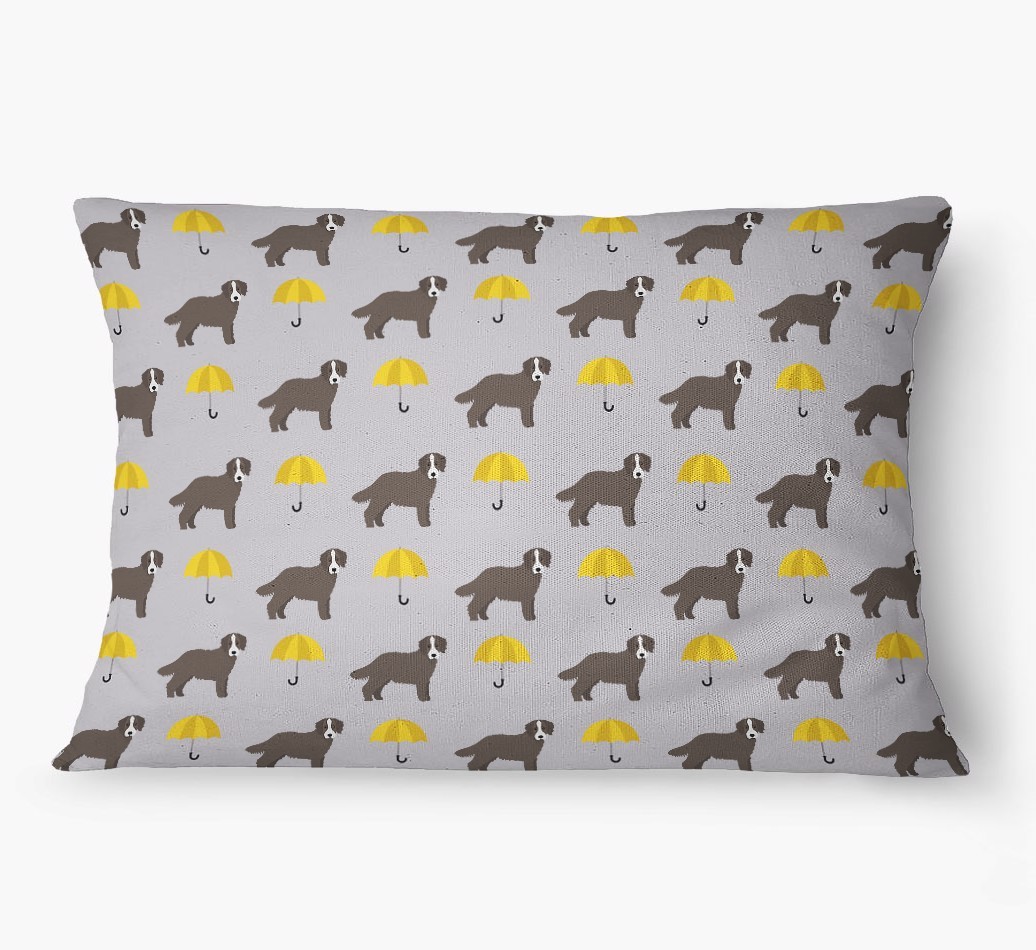 'Umbrella Pattern' - Personalized {breedFullName} Dog Bed