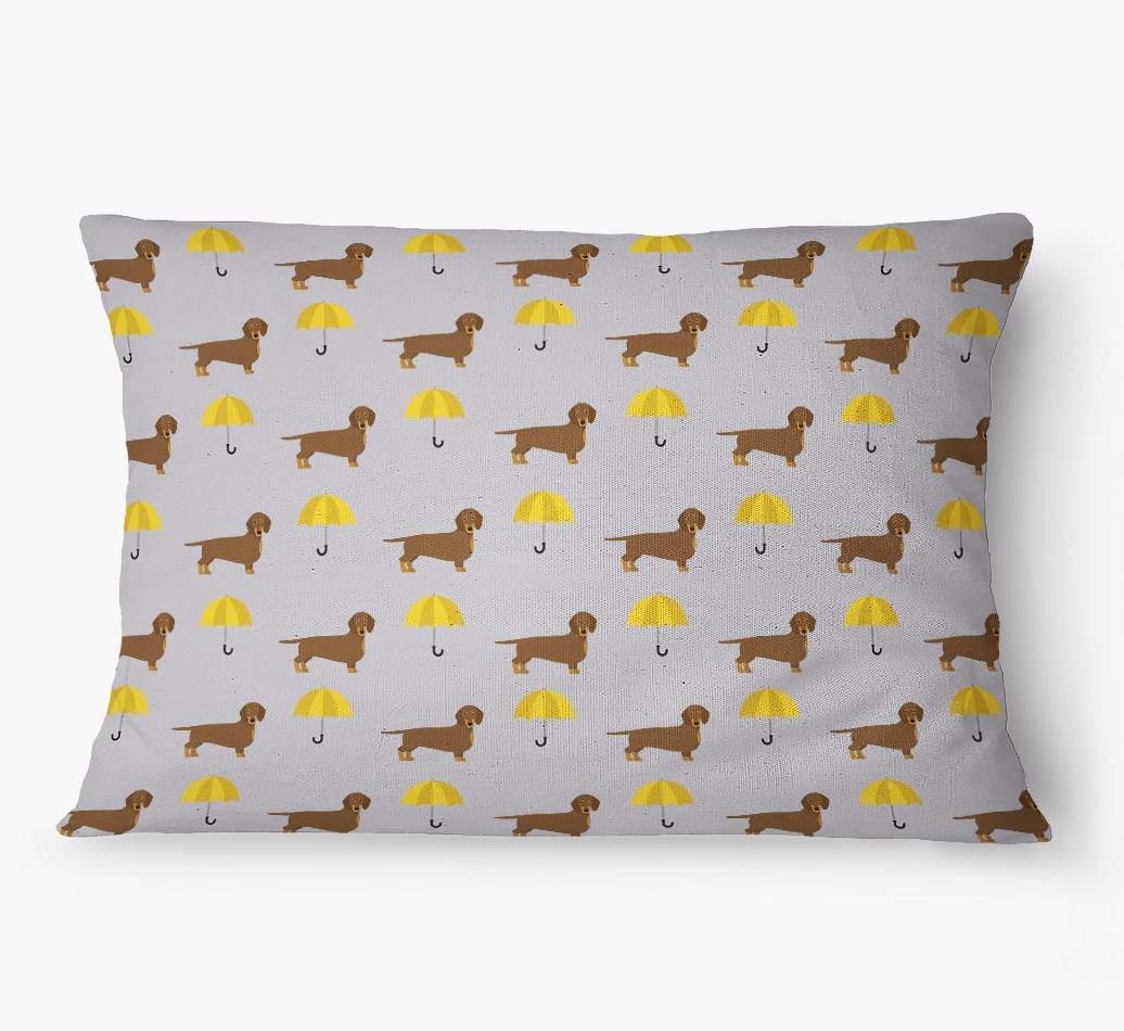 'Umbrella Pattern' - Personalized {breedFullName} Dog Bed