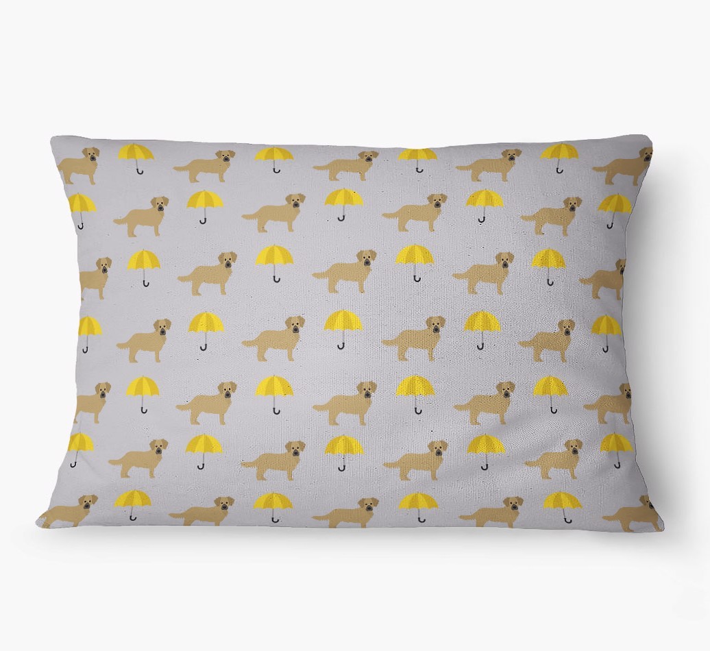 'Umbrella Pattern' - Personalized {breedFullName} Dog Bed