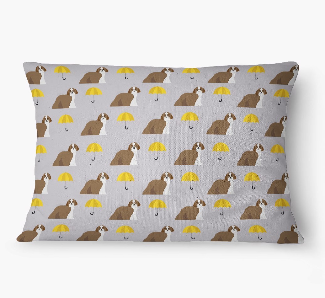 'Umbrella Pattern' - Personalized {breedFullName} Dog Bed
