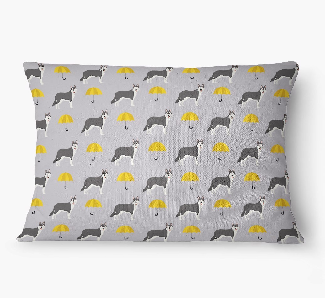 'Umbrella Pattern' - Personalized {breedFullName} Dog Bed