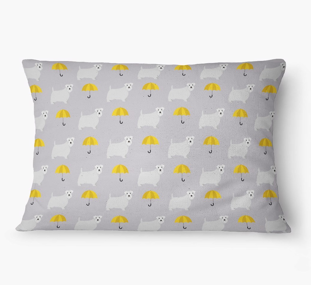 'Umbrella Pattern' - Personalized {breedFullName} Dog Bed