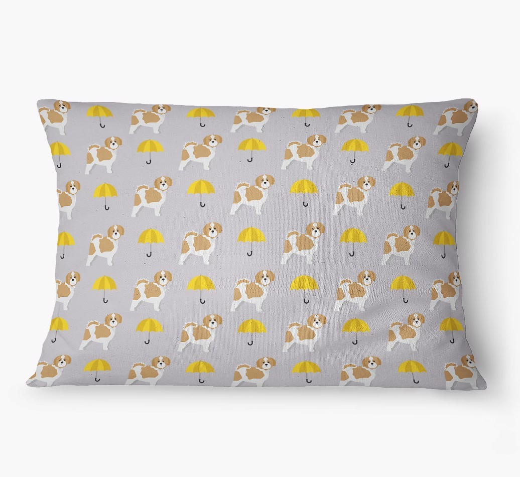 'Umbrella Pattern' - Personalized {breedFullName} Dog Bed