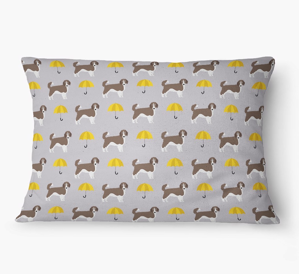 'Umbrella Pattern' - Personalized {breedFullName} Dog Bed