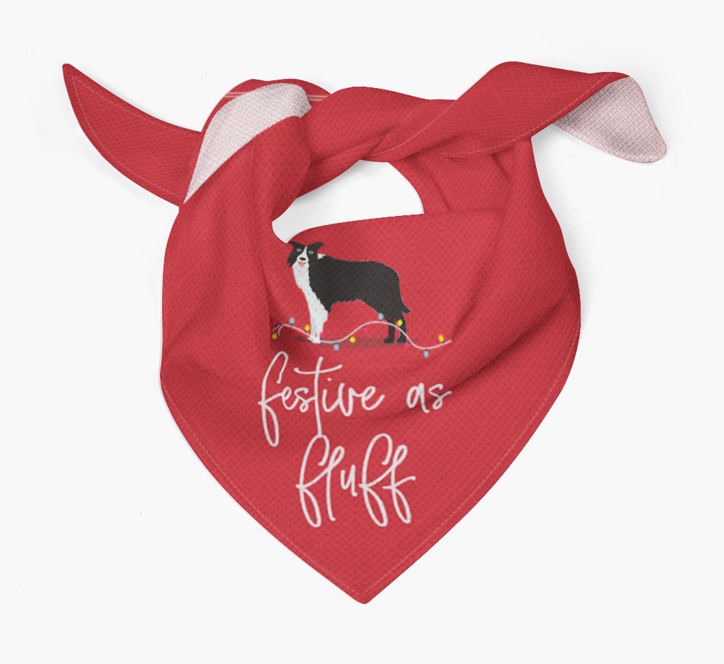 Festive as Fluff: Personalized {breedFullName} Bandana