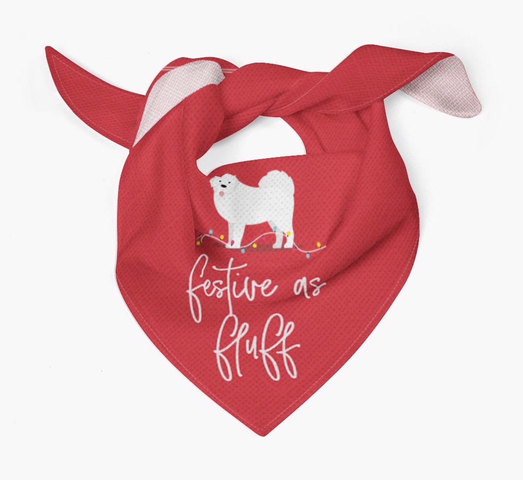 Festive as Fluff: Personalised {breedFullName} Bandana