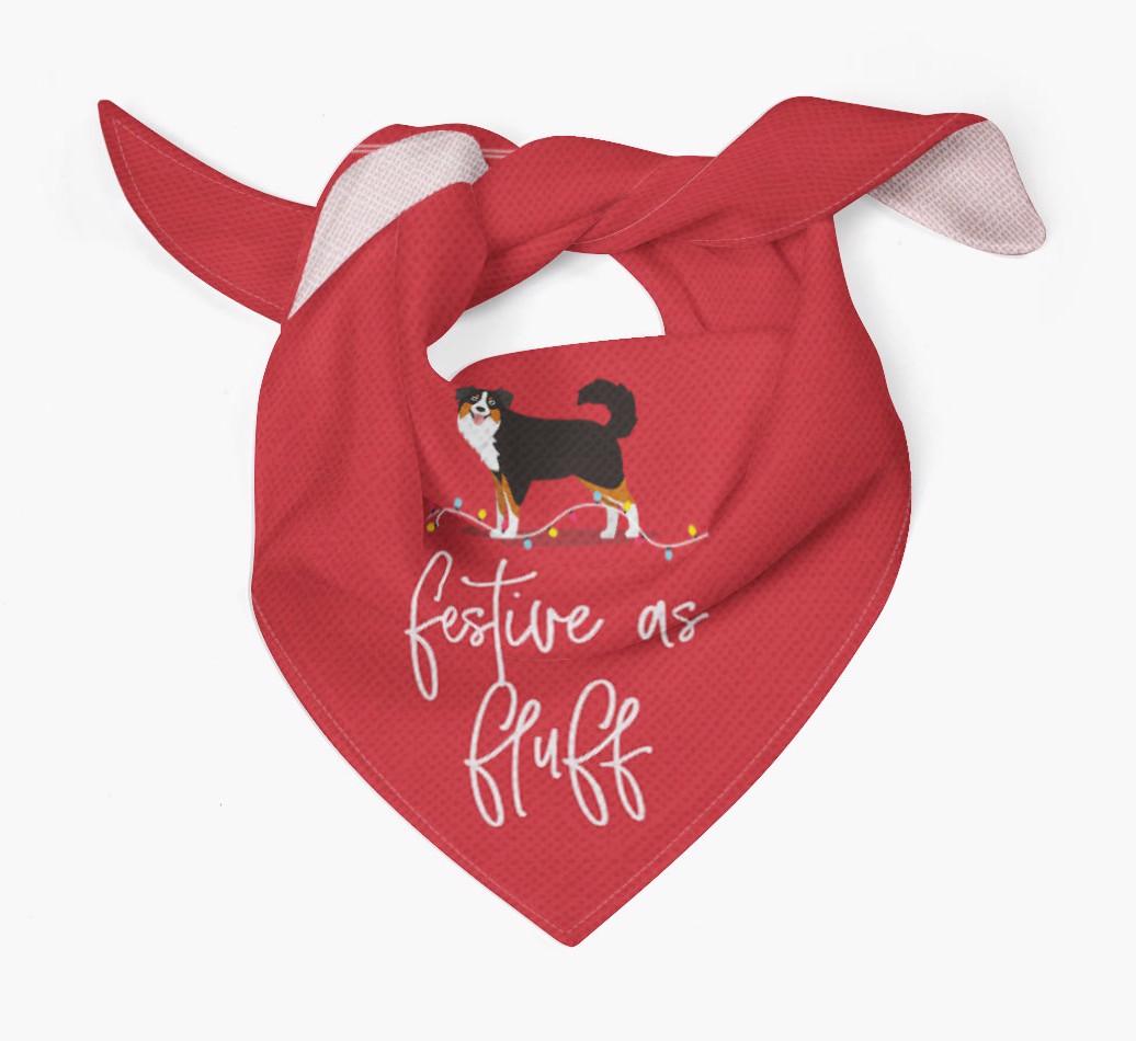 Festive as Fluff: Personalized {breedFullName} Bandana