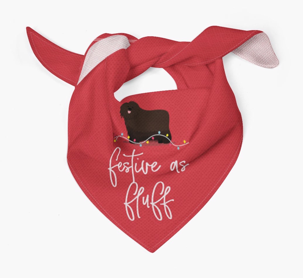 Festive as Fluff: Personalized {breedFullName} Bandana