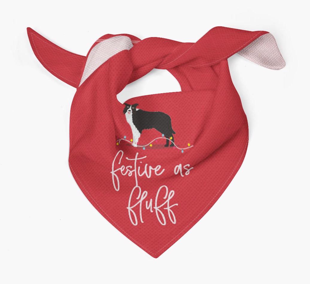 Festive as Fluff: Personalized {breedFullName} Bandana