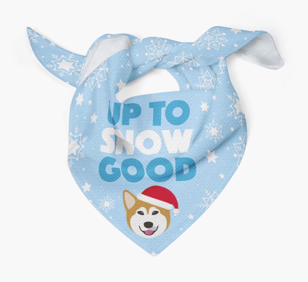 Up to Snow Good: Personalized {breedFullName} Bandana