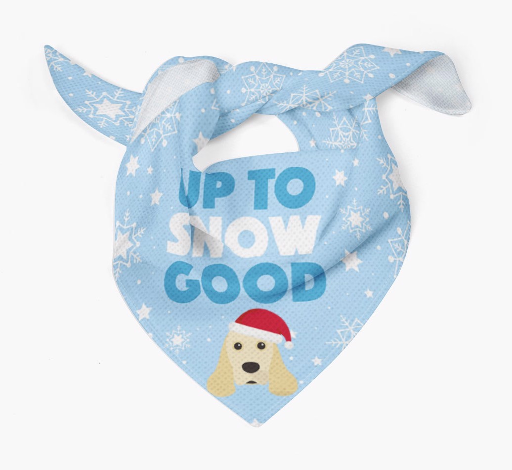 Up to Snow Good: Personalized {breedFullName} Bandana
