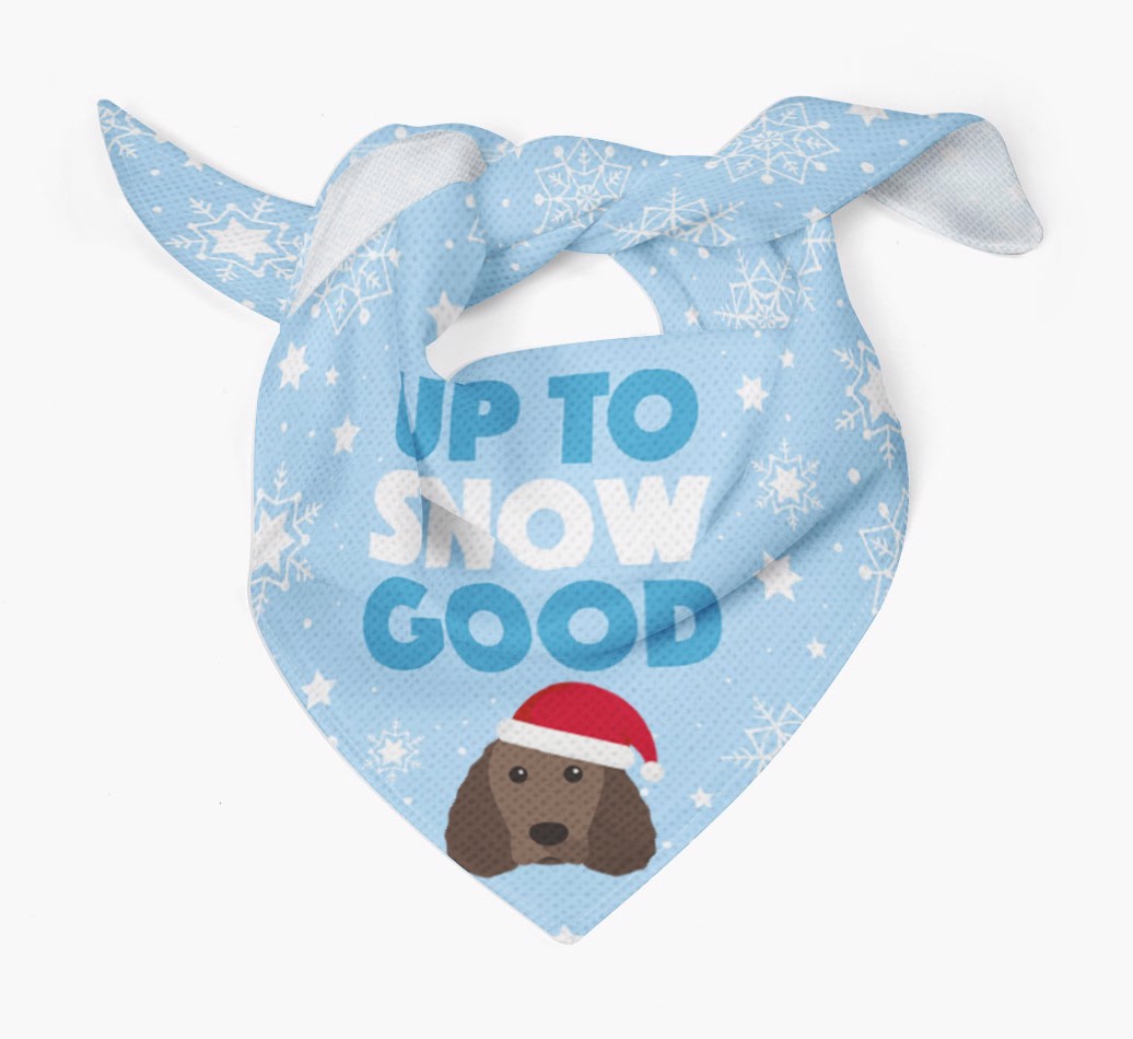 Up to Snow Good: Personalised {breedFullName} Bandana