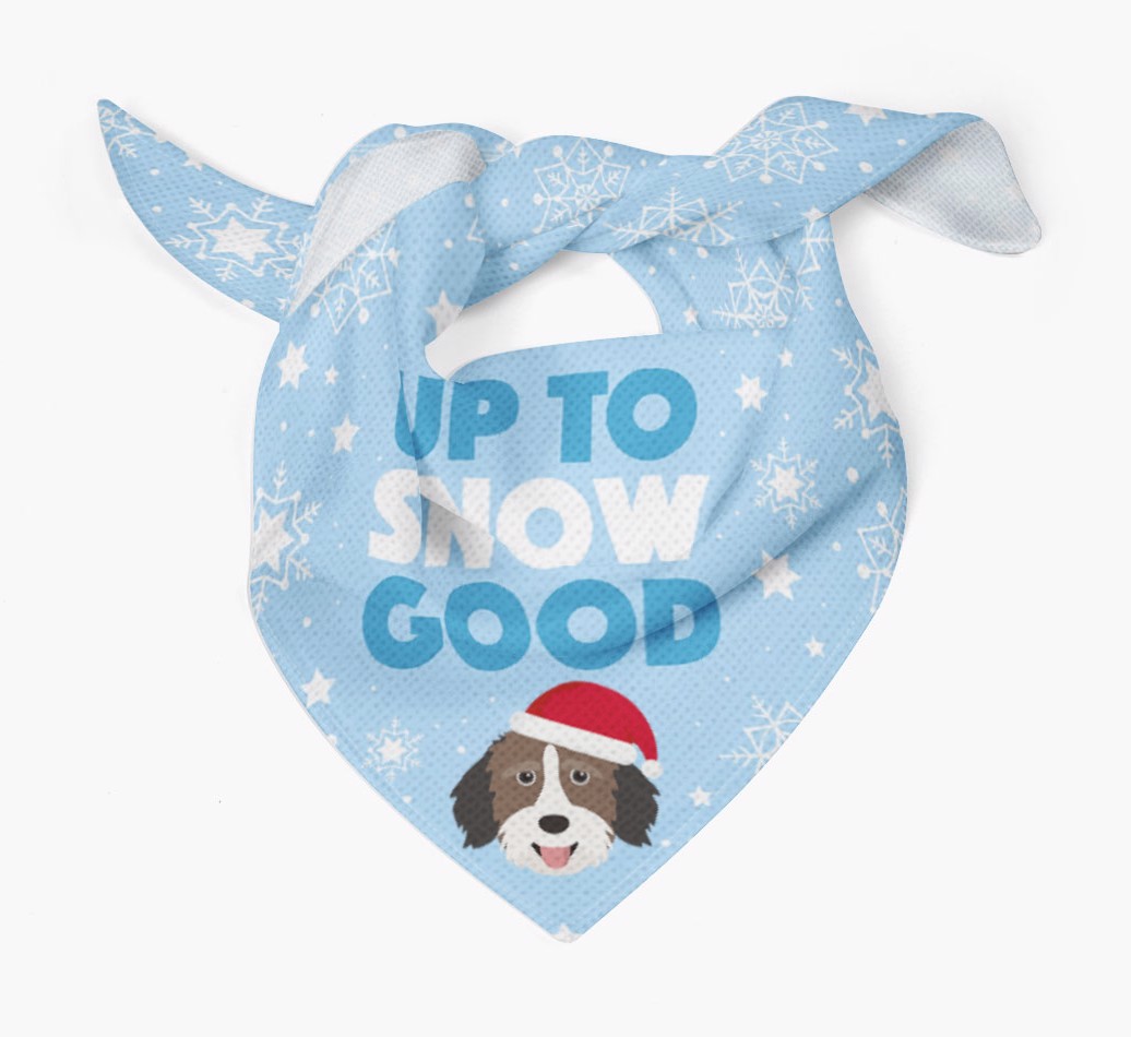 Up to Snow Good: Personalized {breedFullName} Bandana