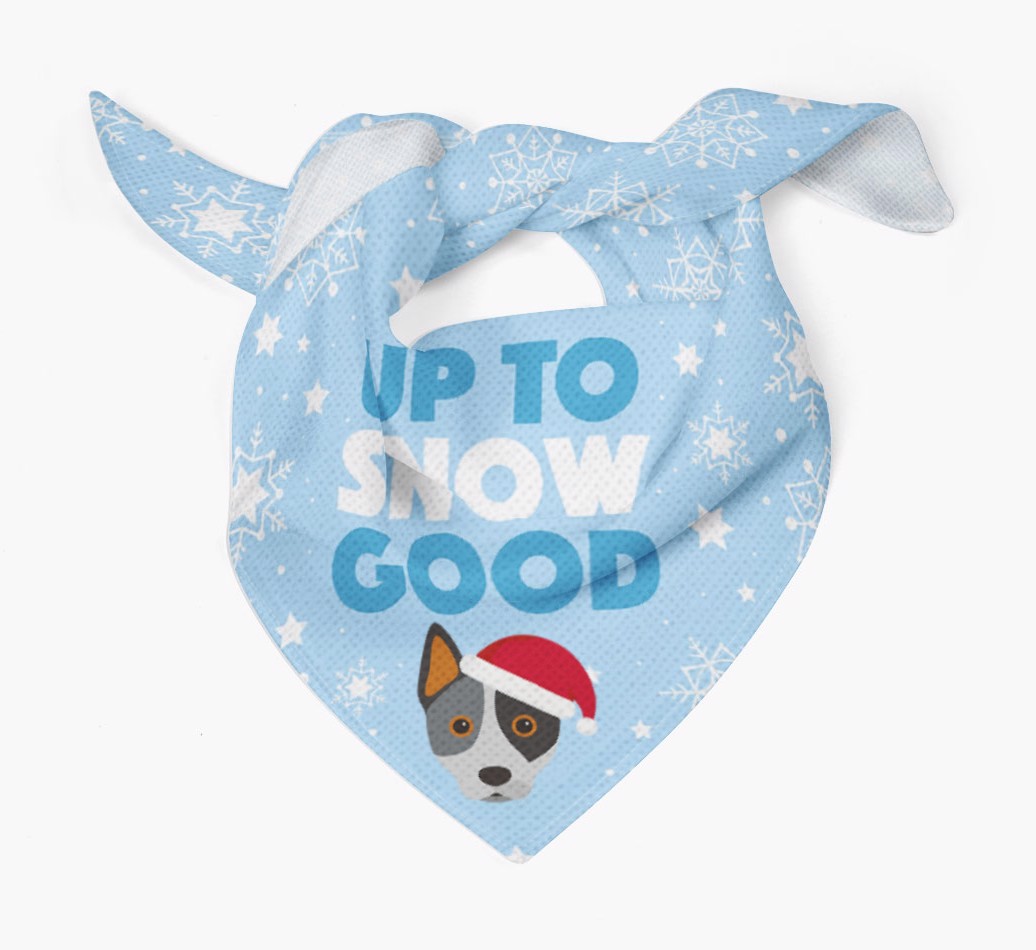 Up to Snow Good: Personalized {breedFullName} Bandana