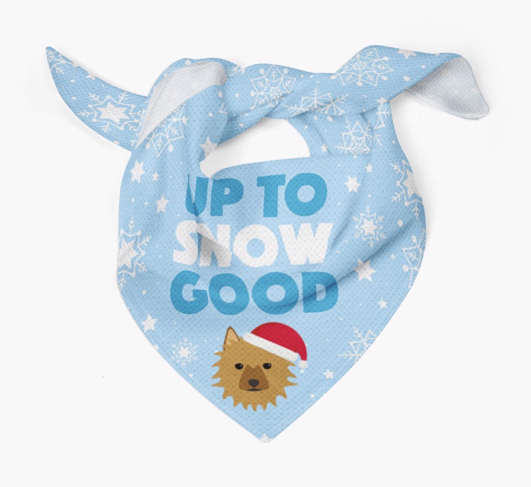 Up to Snow Good: Personalized {breedFullName} Bandana