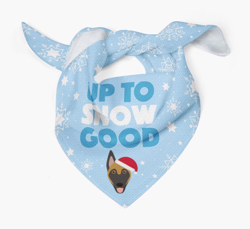 Up to Snow Good: Personalized {breedFullName} Bandana