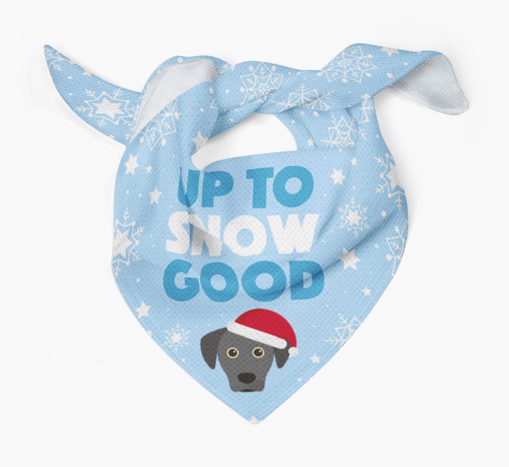 Up to Snow Good: Personalized {breedFullName} Bandana