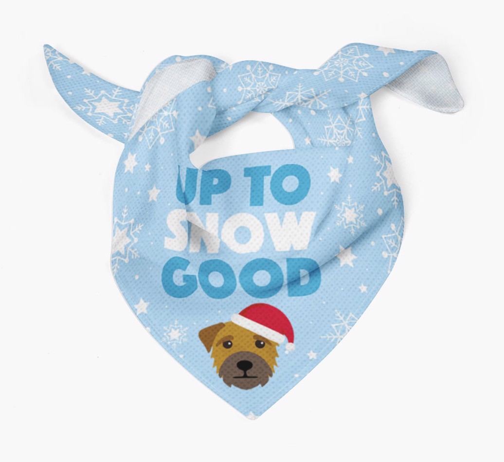 Up to Snow Good: Personalised {breedFullName} Bandana