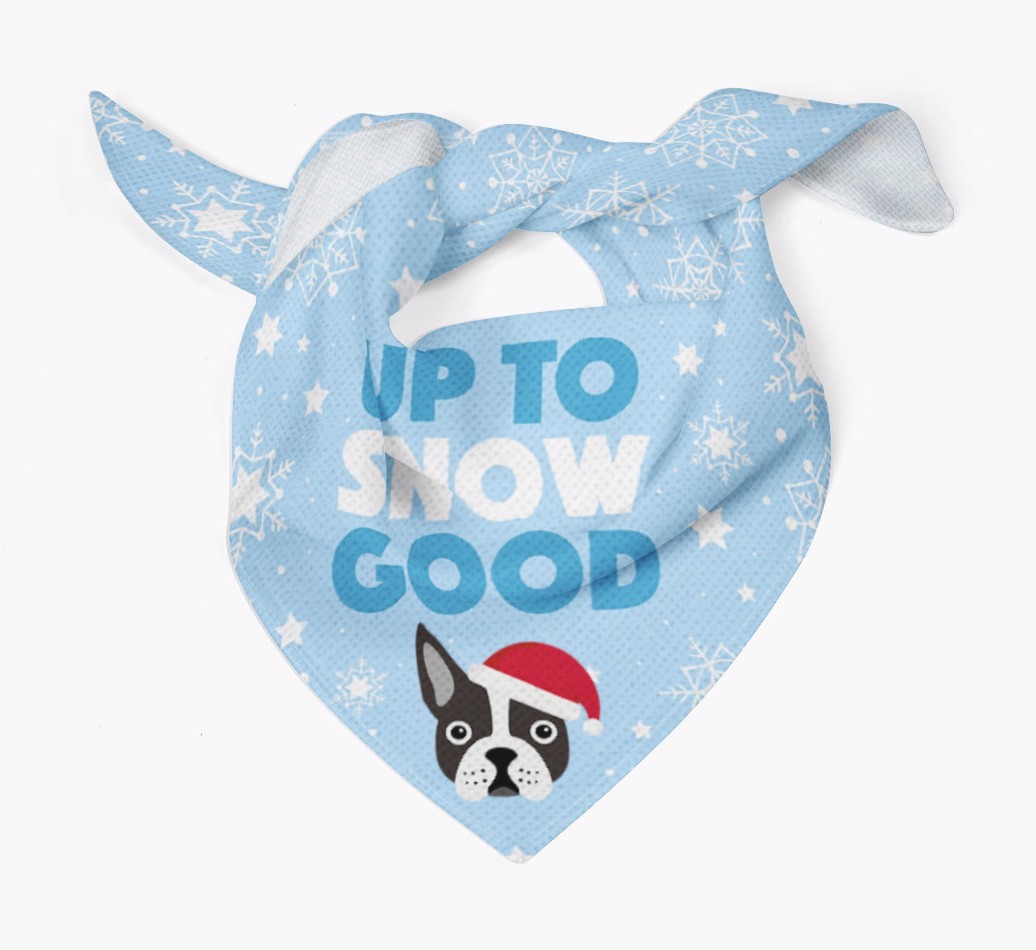 Up to Snow Good: Personalized {breedFullName} Bandana