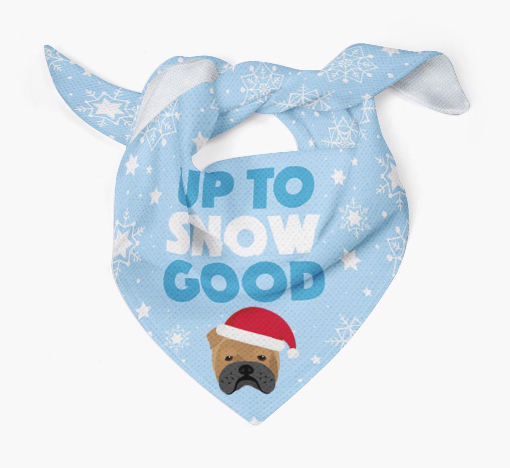 Up to Snow Good: Personalized {breedFullName} Bandana