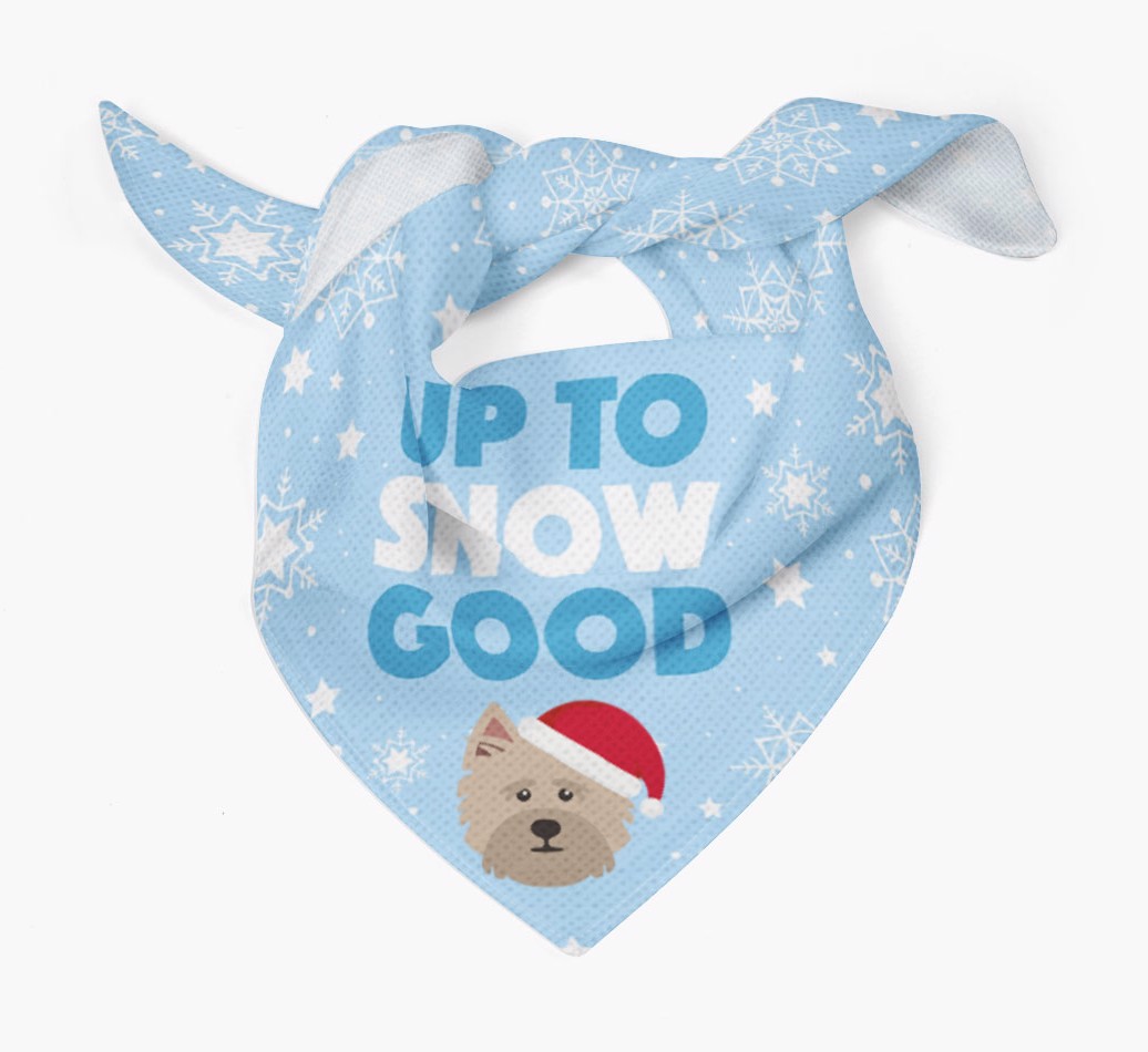 Up to Snow Good: Personalized {breedFullName} Bandana