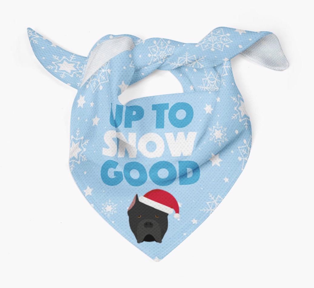 Up to Snow Good: Personalized {breedFullName} Bandana
