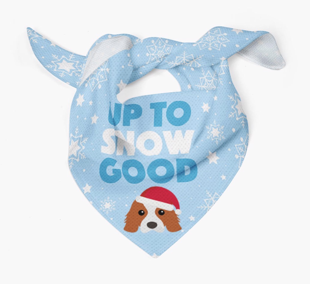 Up to Snow Good: Personalized {breedFullName} Bandana