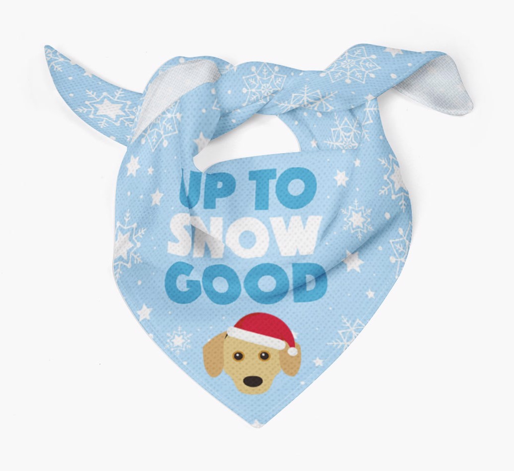Up to Snow Good: Personalised {breedFullName} Bandana