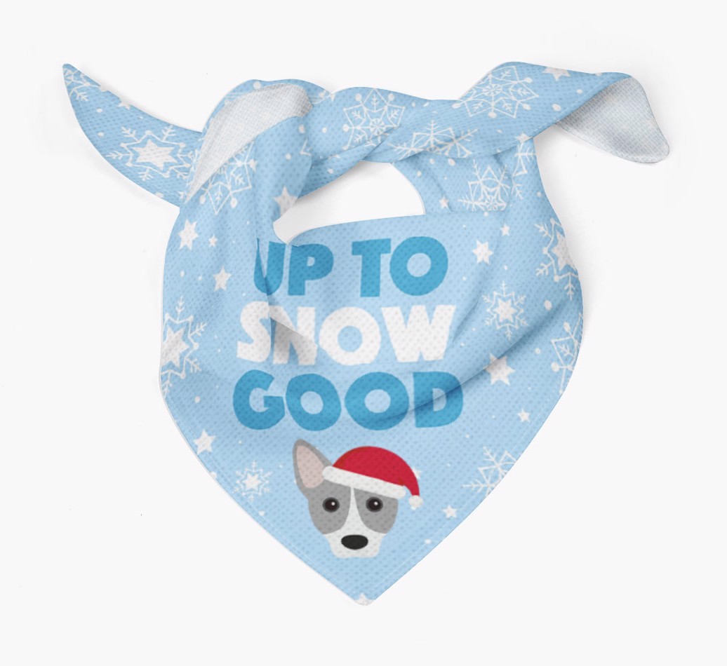 Up to Snow Good: Personalized {breedFullName} Bandana