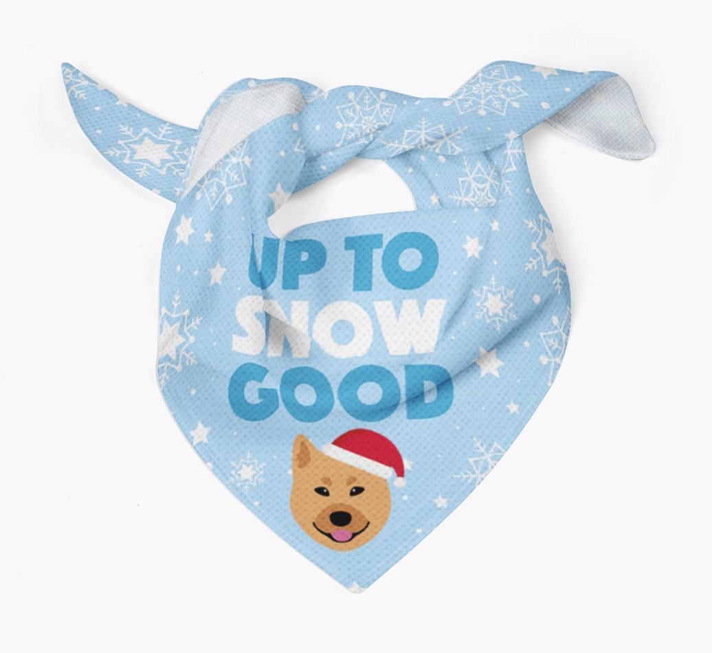 Up to Snow Good: Personalized {breedFullName} Bandana