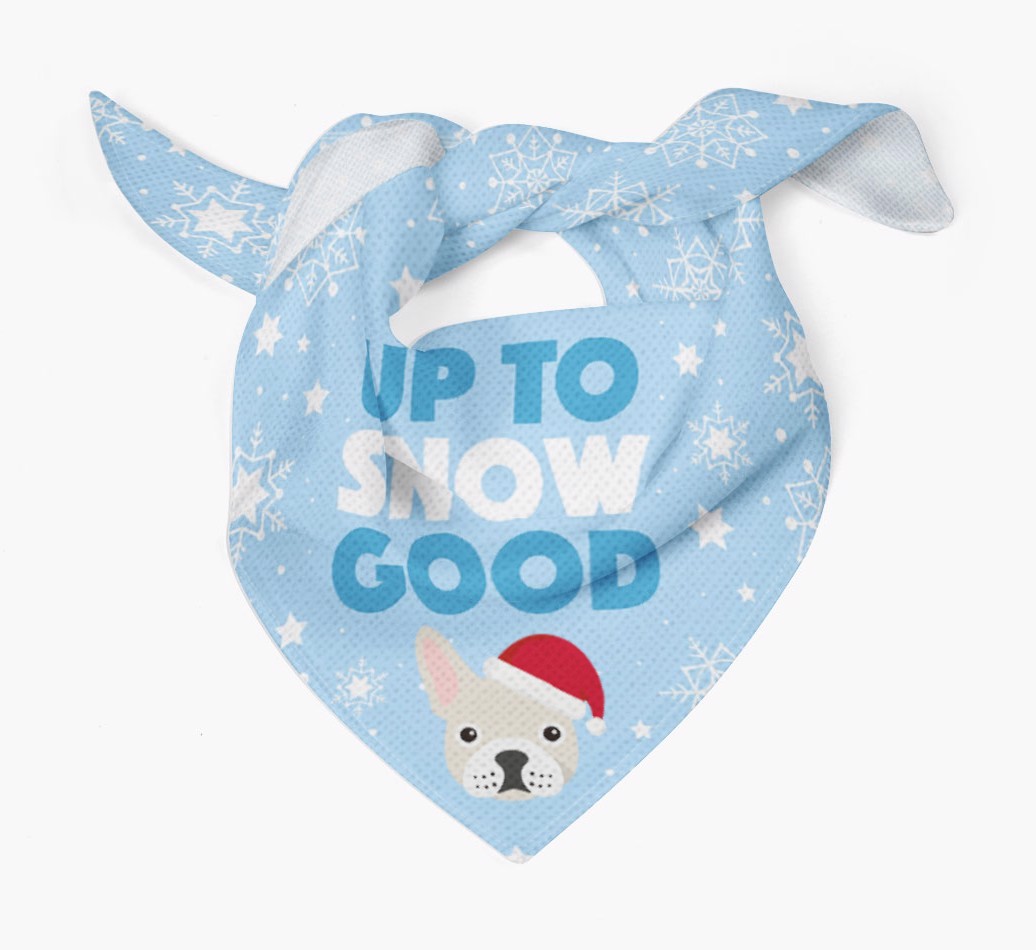 Up to Snow Good: Personalized {breedFullName} Bandana