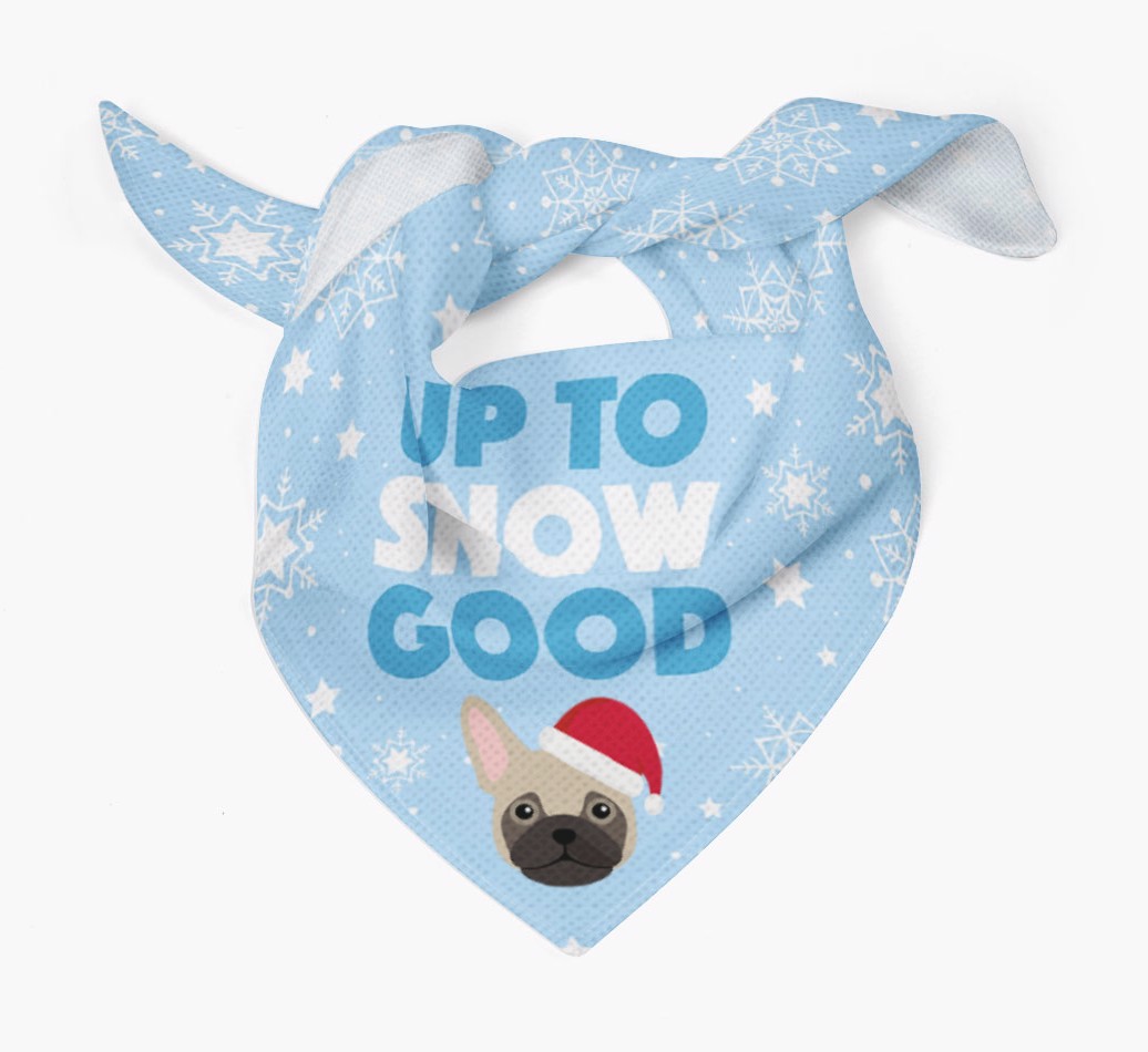 Up to Snow Good: Personalised {breedFullName} Bandana