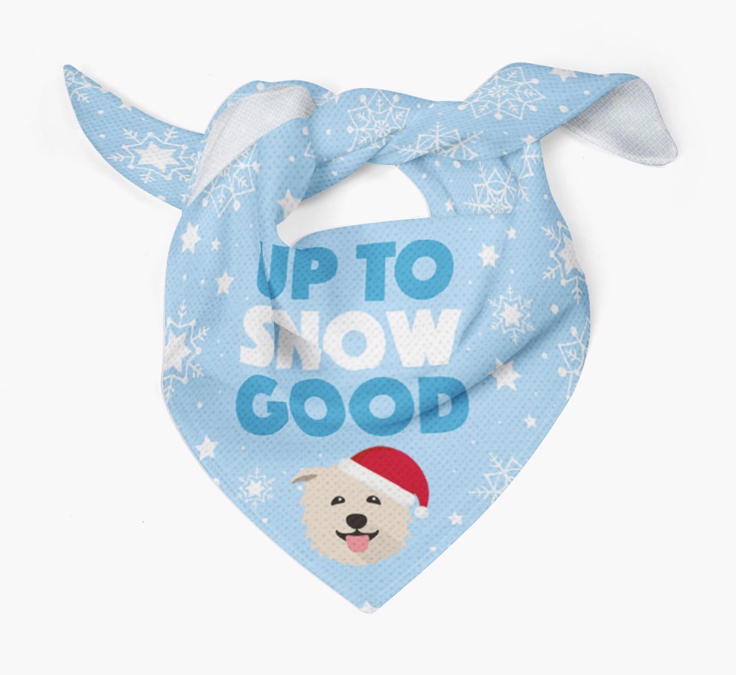 Up to Snow Good: Personalised {breedFullName} Bandana