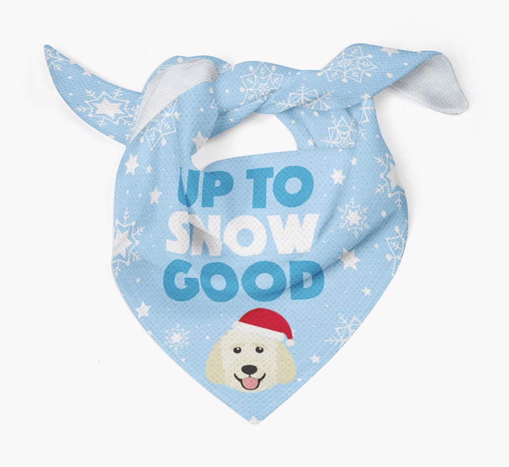Up to Snow Good: Personalized {breedFullName} Bandana
