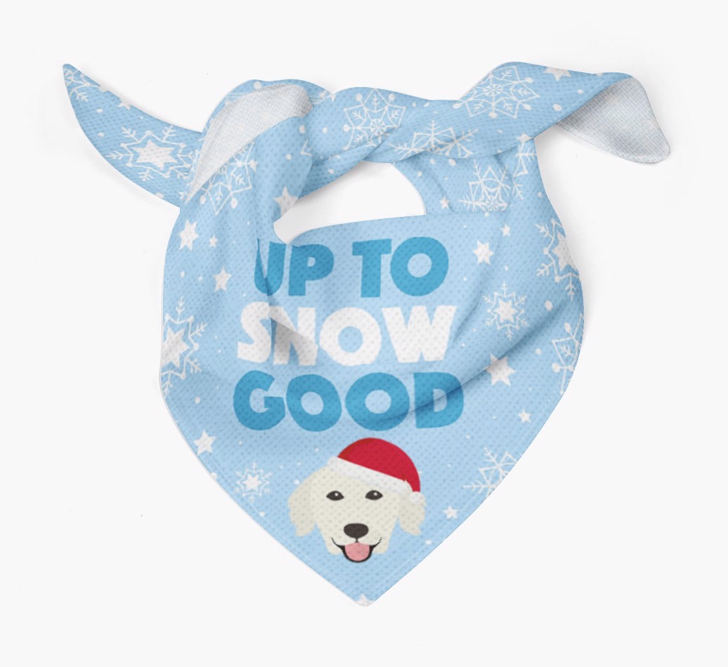 Up to Snow Good: Personalized {breedFullName} Bandana