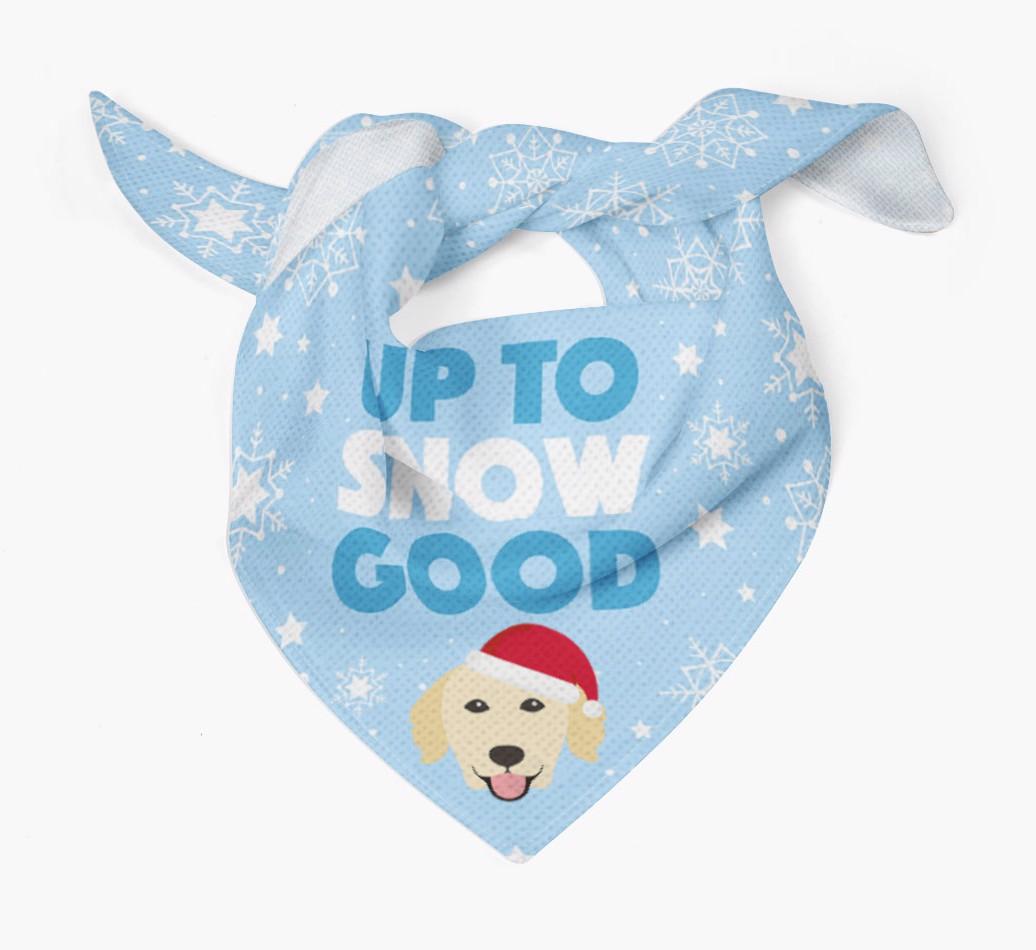 Up to Snow Good: Personalized {breedFullName} Bandana