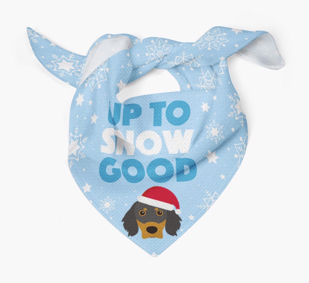 Up to Snow Good: Personalized {breedFullName} Bandana