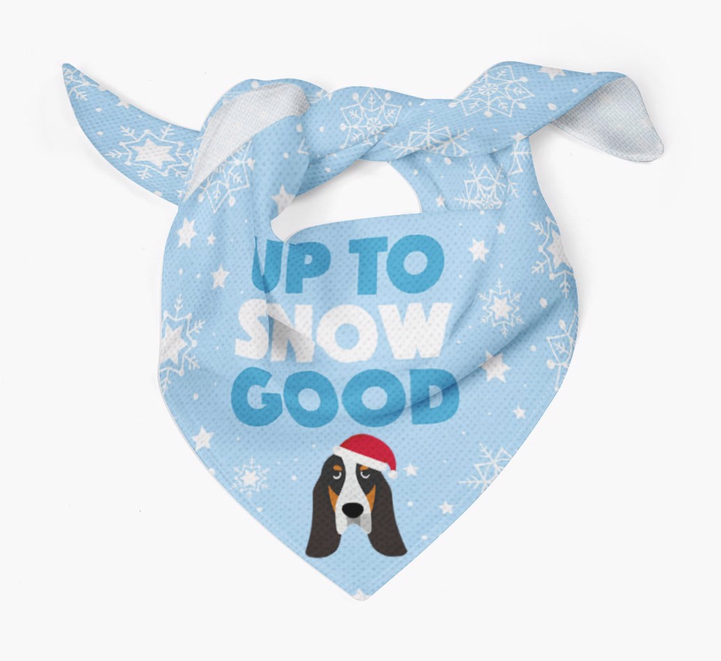 Up to Snow Good: Personalized {breedFullName} Bandana