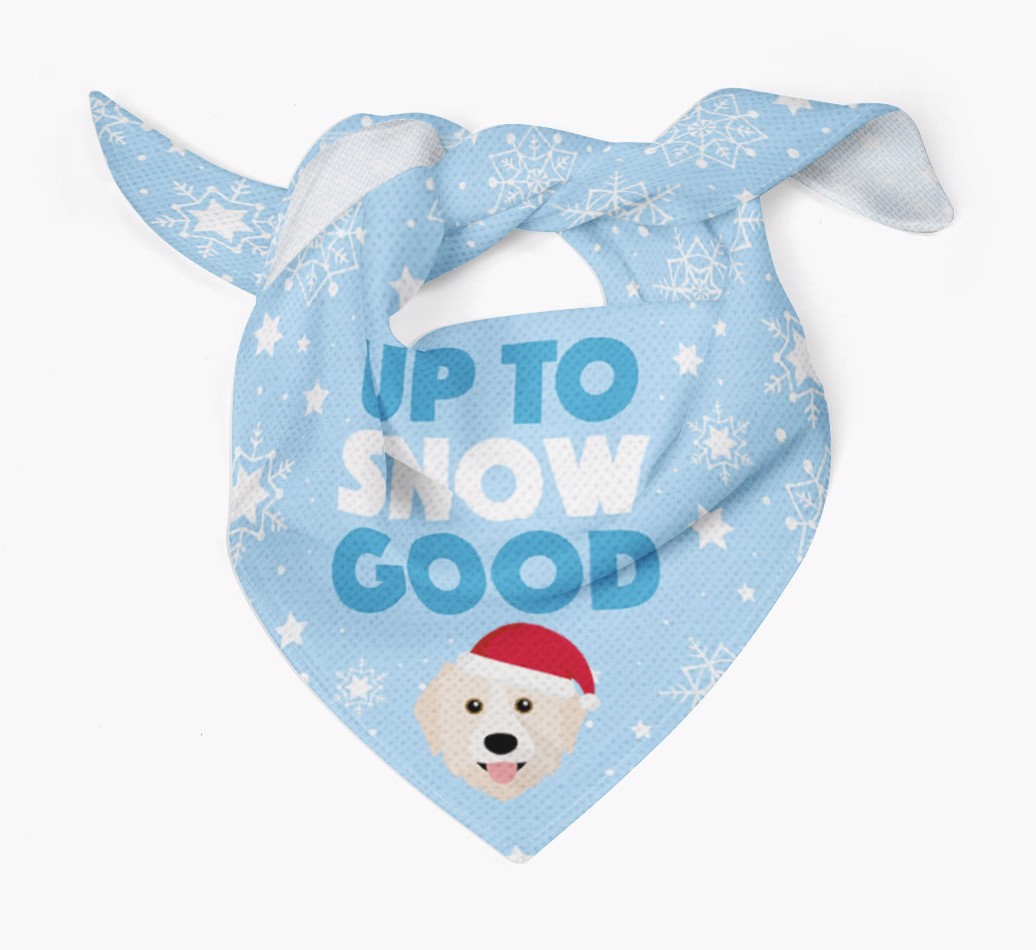 Up to Snow Good: Personalized {breedFullName} Bandana