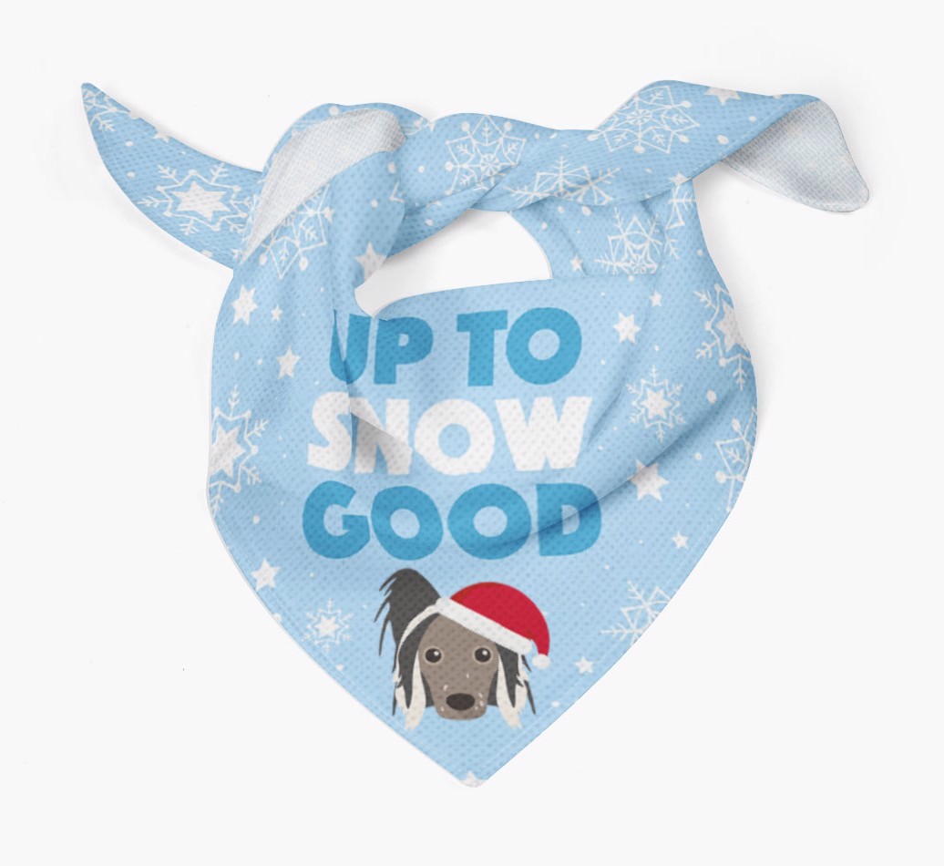 Up to Snow Good: Personalized {breedFullName} Bandana