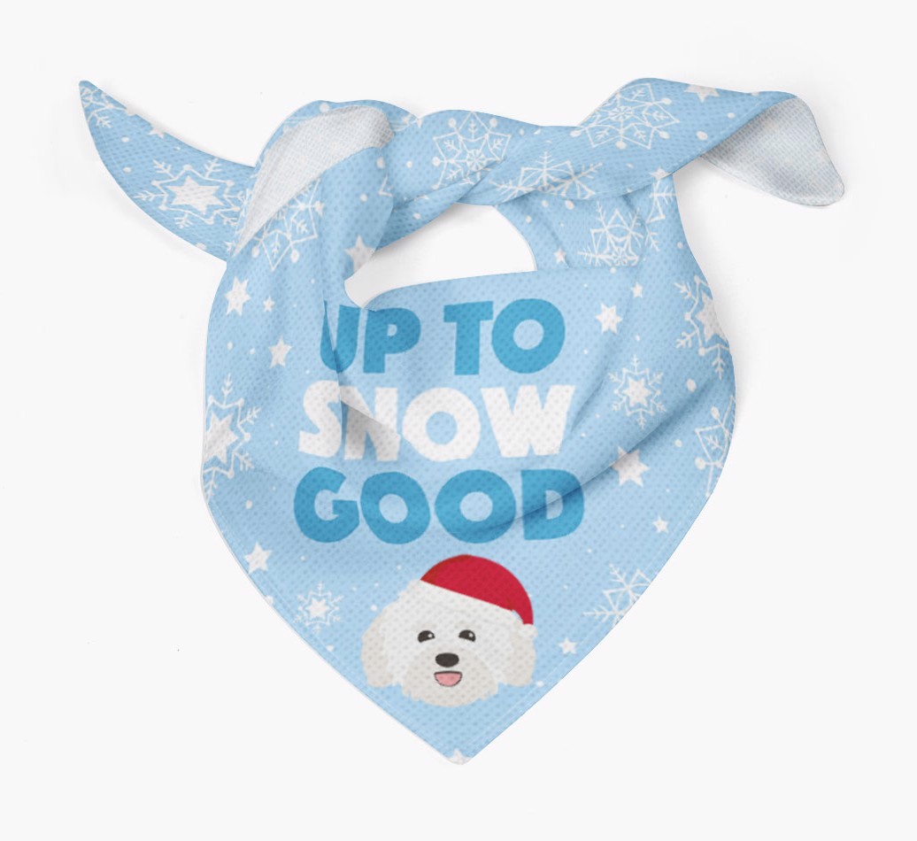 Up to Snow Good: Personalized {breedFullName} Bandana