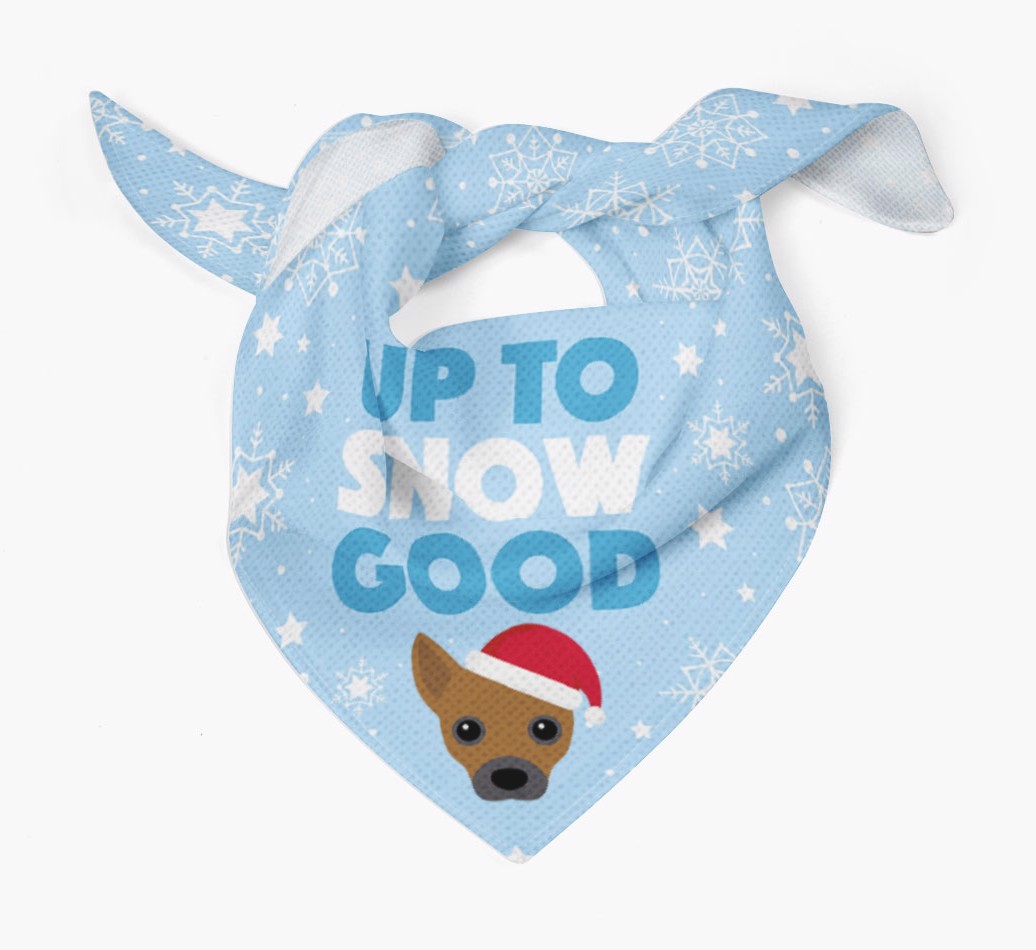 Up to Snow Good: Personalized {breedFullName} Bandana